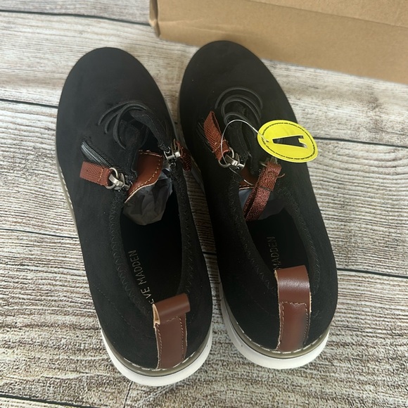 NWT Steve Madden Boy's Mark Sneakers Boys‎ New Black Dress Shoes Size Youth 5 - Picture 6 of 9